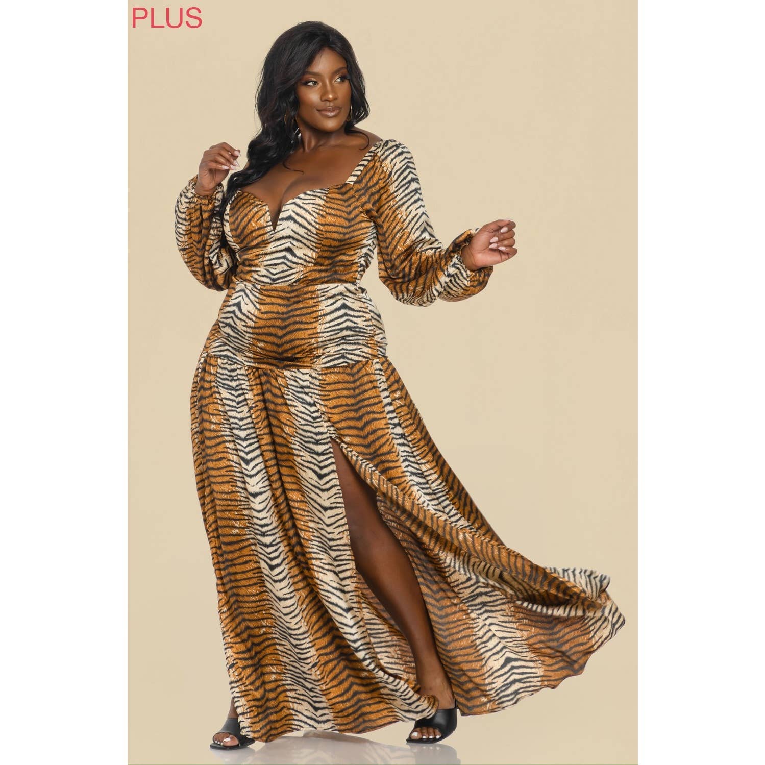 DIERENPRINT MAXI JURK MET DIERENPRINT voor groothandel op Faire3