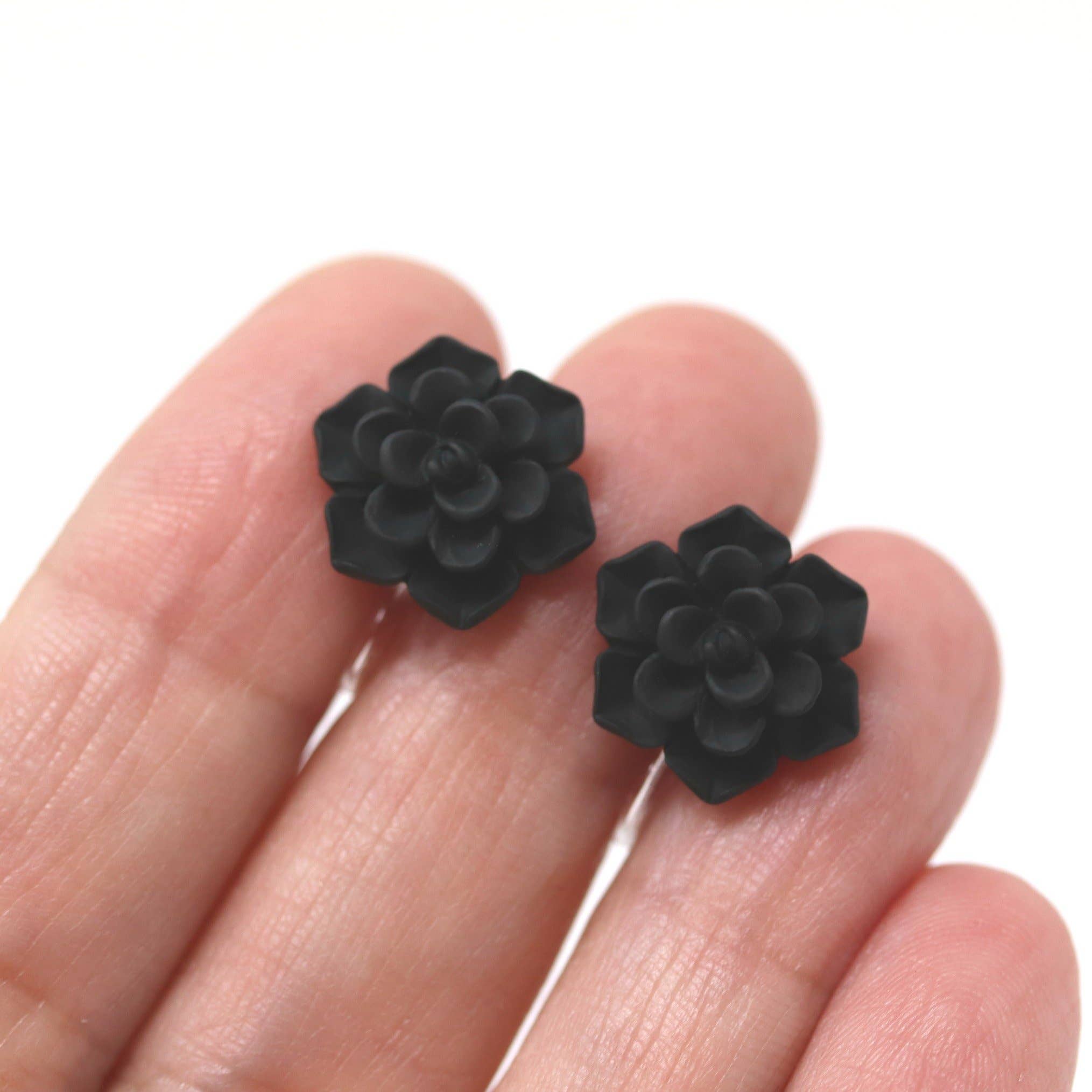 Pretty Smart - Vente Clous d'oreille - Boucles d'oreilles à tige succulentes, 13 mm5