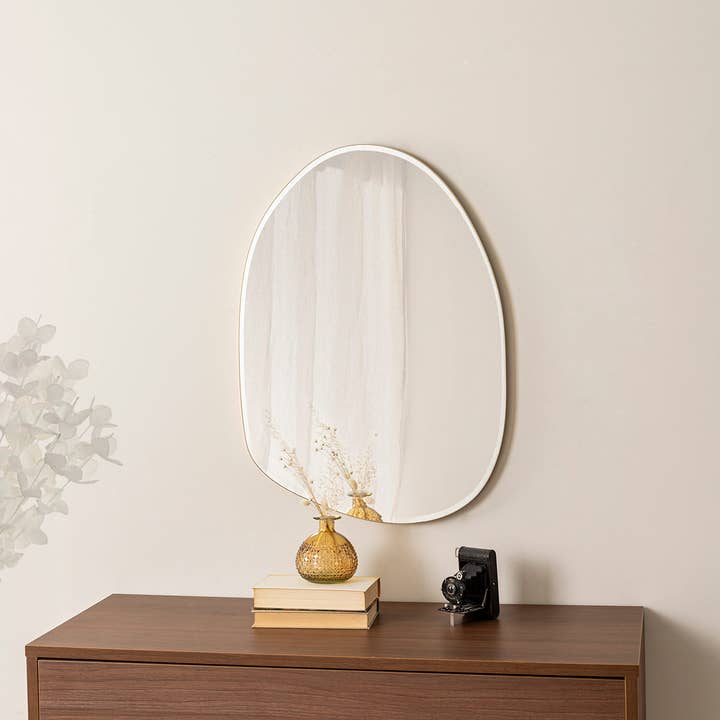 Gdeco – wholesale Wall mirror – Dali Oval Mirror Golden Frame. 70*50 Cm