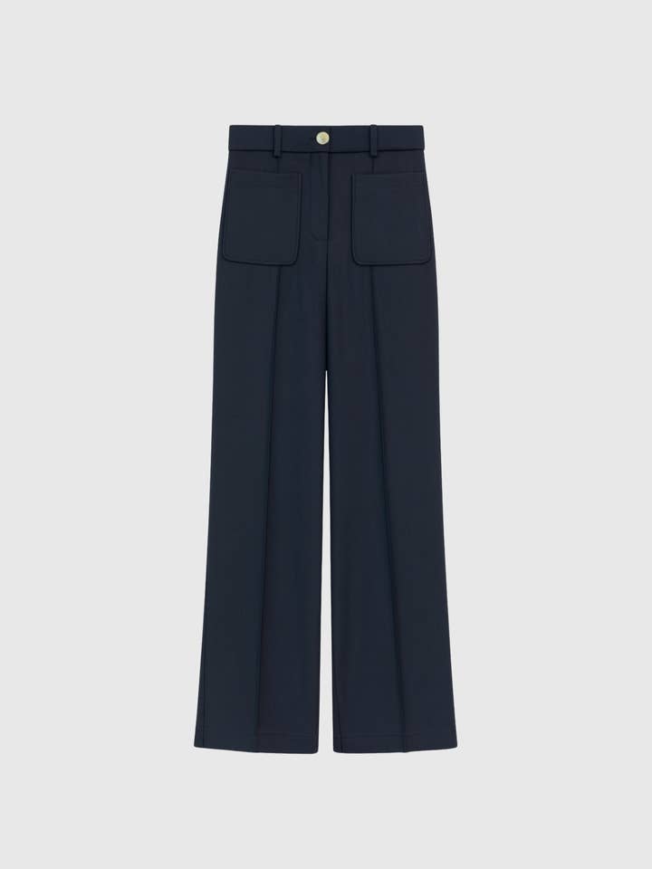 PHILICIA navy TROUSERS for wholesale by An'ge