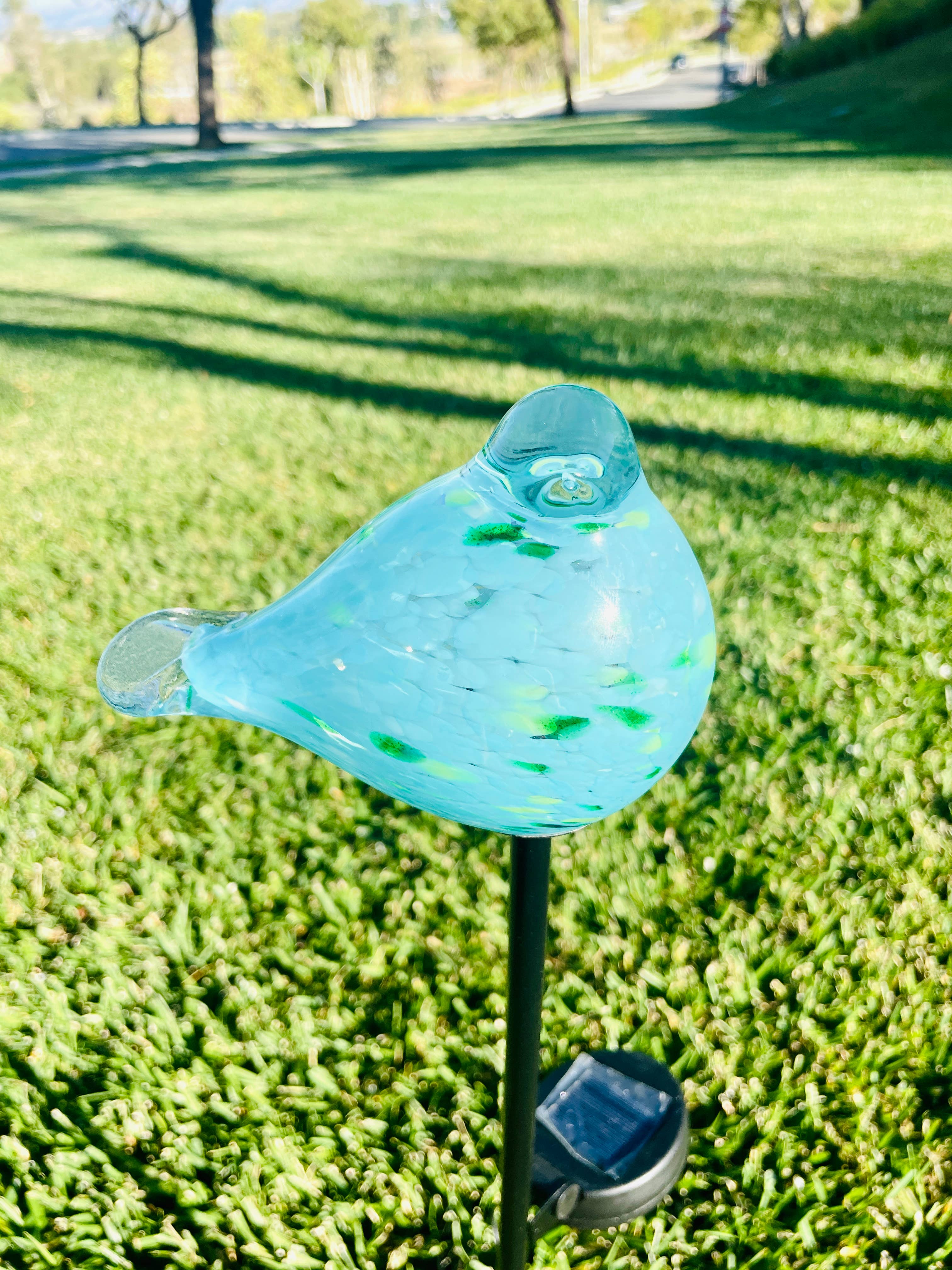 ApricotMint – Großhandel Pfosten/Pfähle – Art Glass Solar Vogel Pfahl sortiert Set10