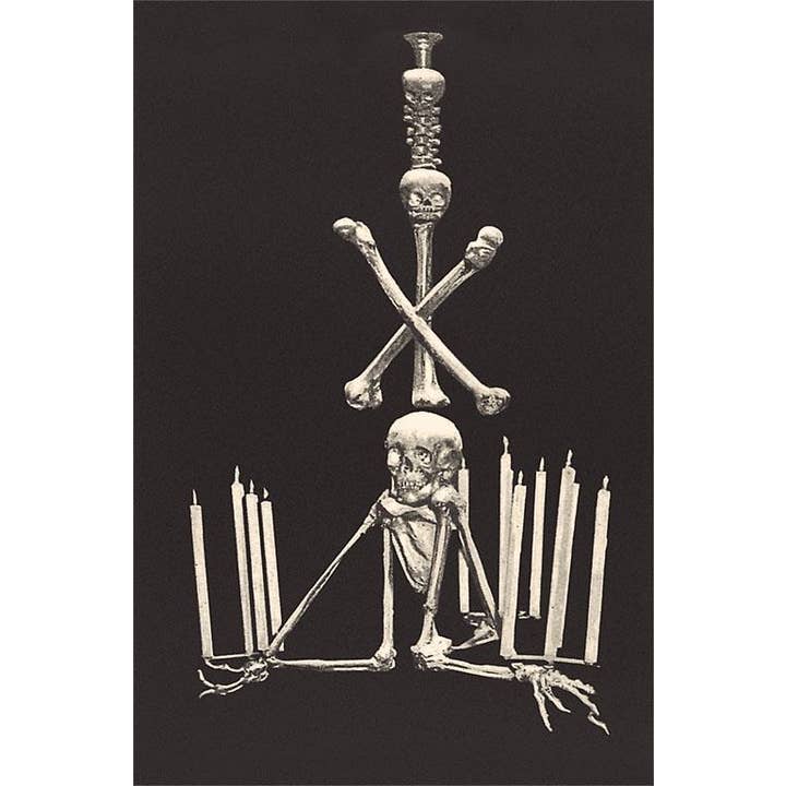 Art Print FG-521 Misshapen Skeleton Lamp for wholesale by Found Image Press