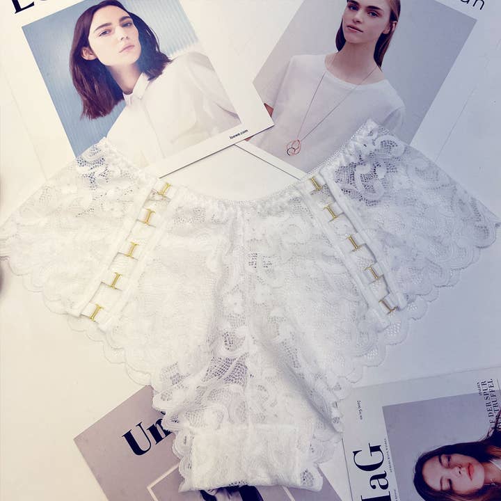 Curvy Fix - Vendita all'ingrosso Intimo modellante - Donna - Panty slip modellante liscio in pizzo Plus Size per 120-240 libbre