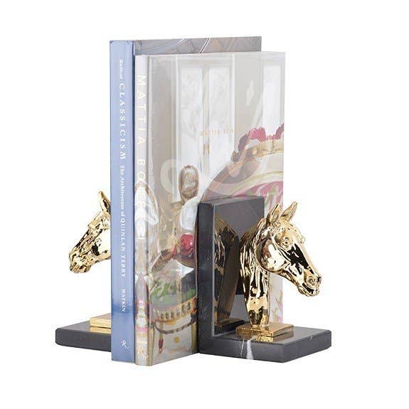 New Look Marble Mounted Book Holder-Gold for wholesale by New Look Furniture and Architecture