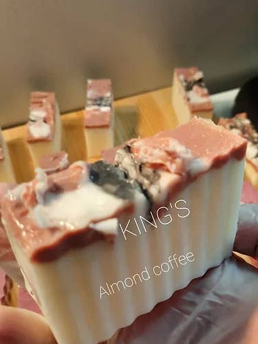 Goat & Cafe' Almond Coffee Soap for wholesale by KING'S