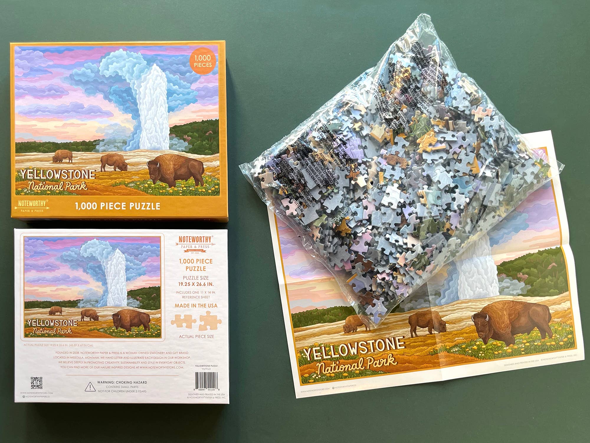 Noteworthy Paper & Press - Vendita all'ingrosso Puzzle - Adulti - Puzzle del Parco Nazionale di Yellowstone4