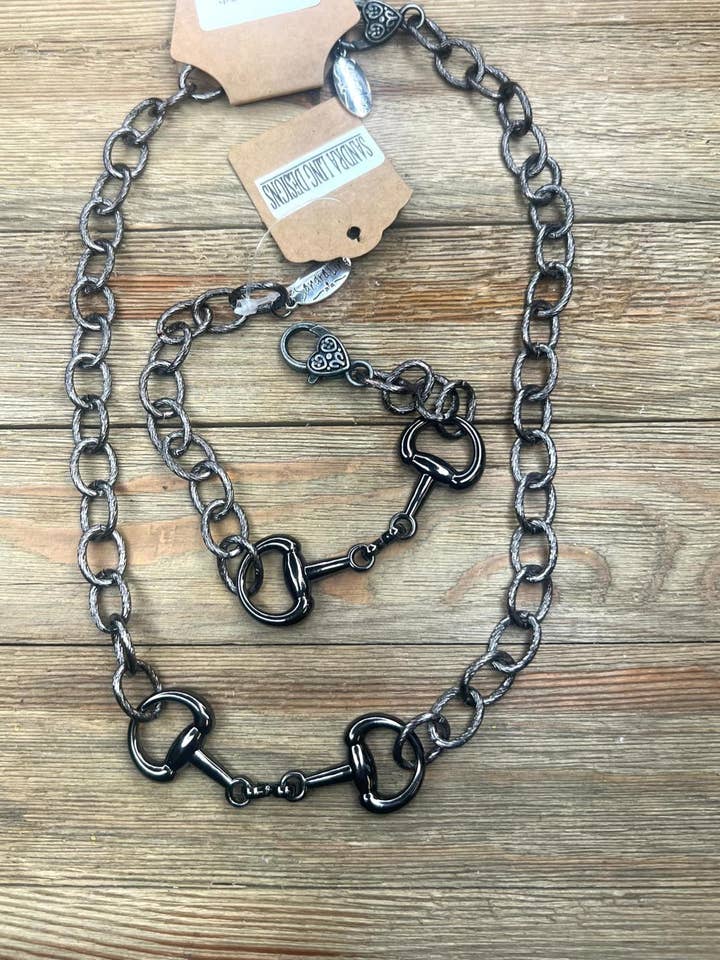🖤 Midnight Bit Necklace & Bracelet Set for wholesale by Sandra Ling Designs