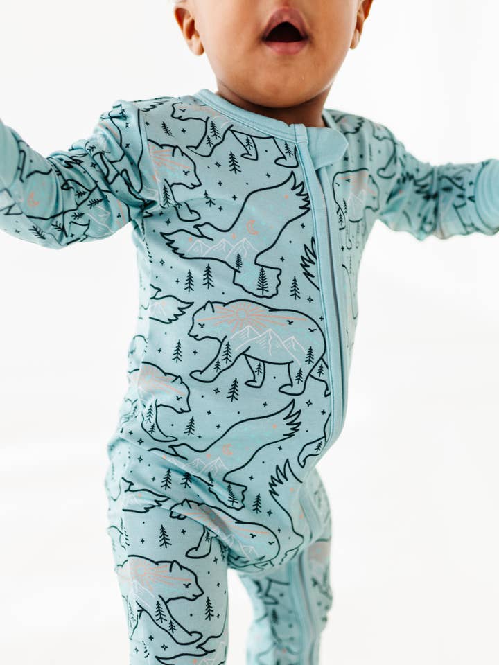 Baby Bamboo Pajamas - Bamboo Sleeper - Cosmo Constellation for wholesale by Bird & Bean®