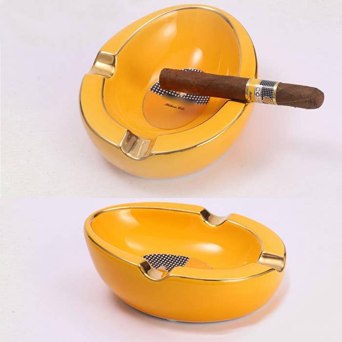 Ceramic Ashtray 3 slots for wholesale by NICOTEAM EE