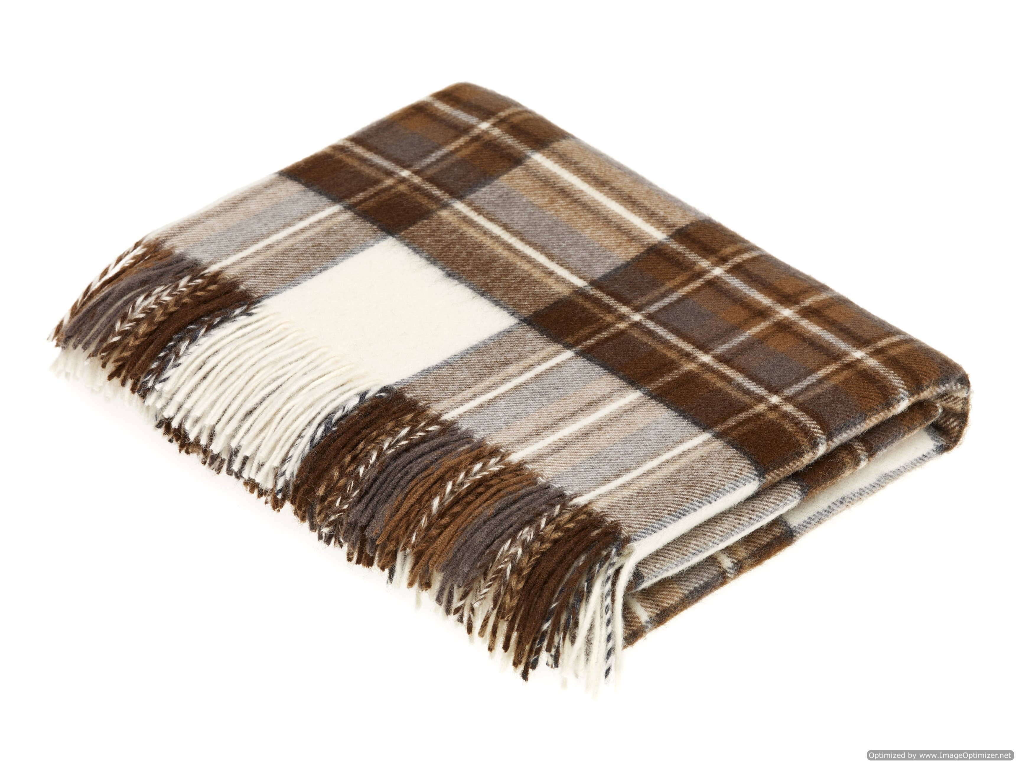 Bronte Moon - Wholesale Throw Blanket - Tartan Plaid - Merino Lambswool Throw Blankets - Made in UK17