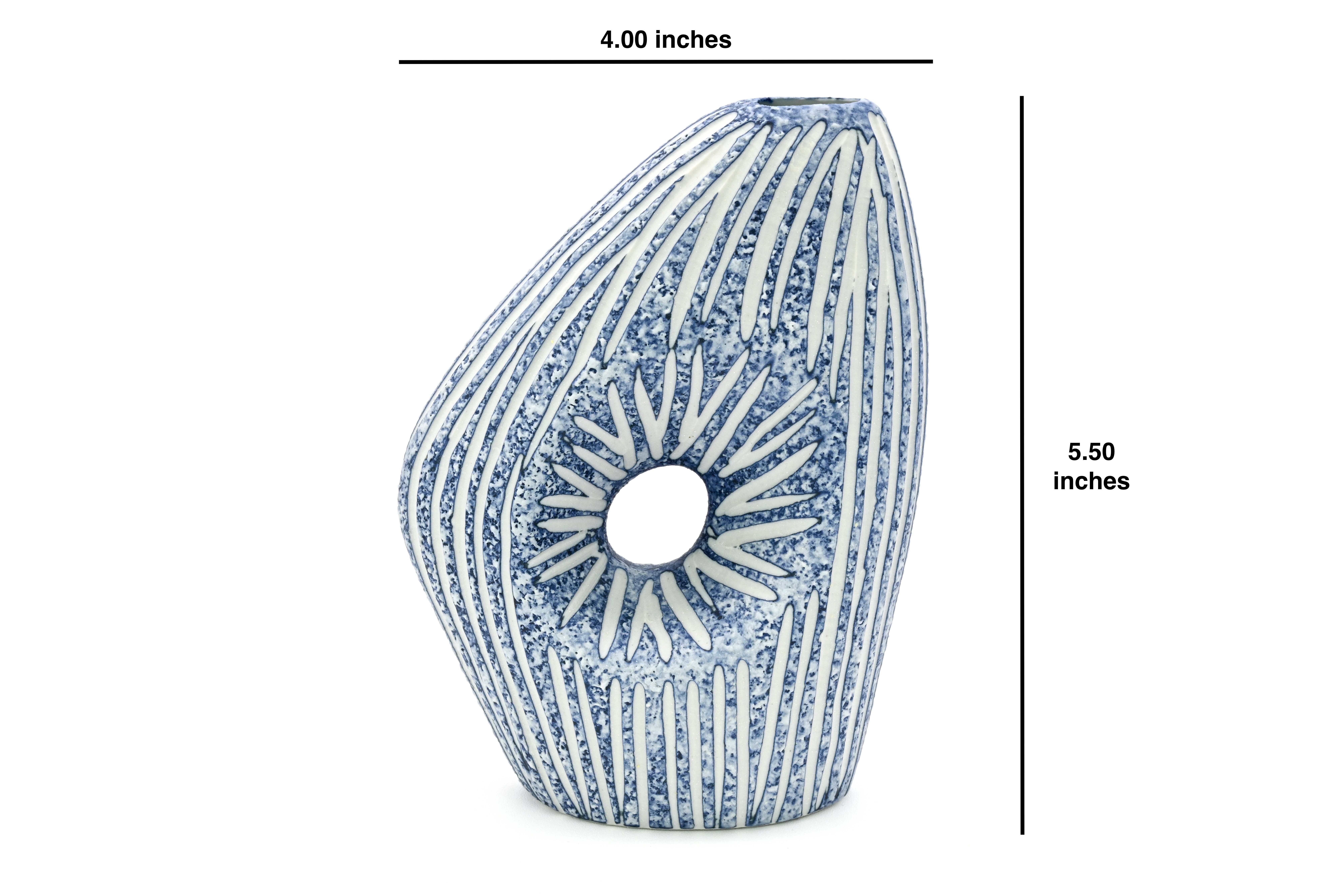 Art Floral Trading LLC – Vaso por atacado – 323W16BLUE SPEZIA MINI M-Vaso de Botão em Porcelana Feito à Mão1