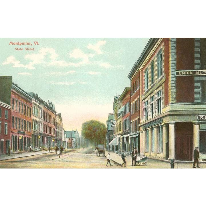 Found Image Press - Wholesale Sticker - Sticker VT-102 State Street, Montpelier