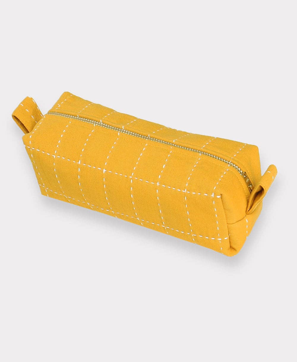 Anchal - Wholesale Toiletry Bag - Women's - Small Grid-Stitch Toiletry Bag9