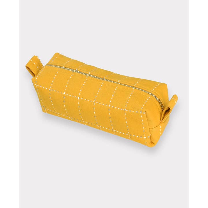 Anchal - Wholesale Toiletry Bag - Women's - Small Grid-Stitch Toiletry Bag9