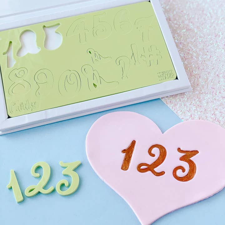 Sweet-Stamp – wholesale Hantverksverktyg – Söt Stämpel - Krulliga Siffror