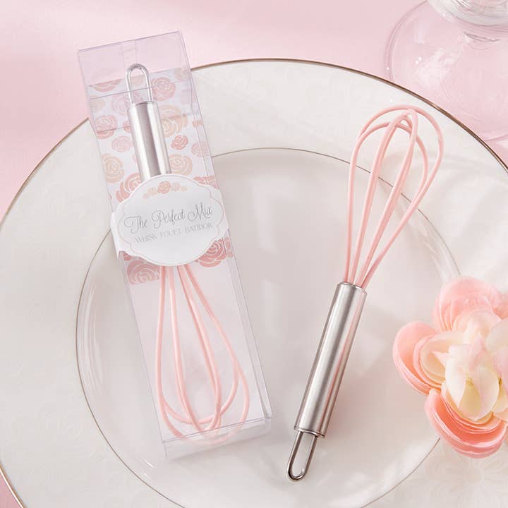 Kate Aspen - Wholesale Whisk - "the Perfect Mix" Pink Kitchen Whisk