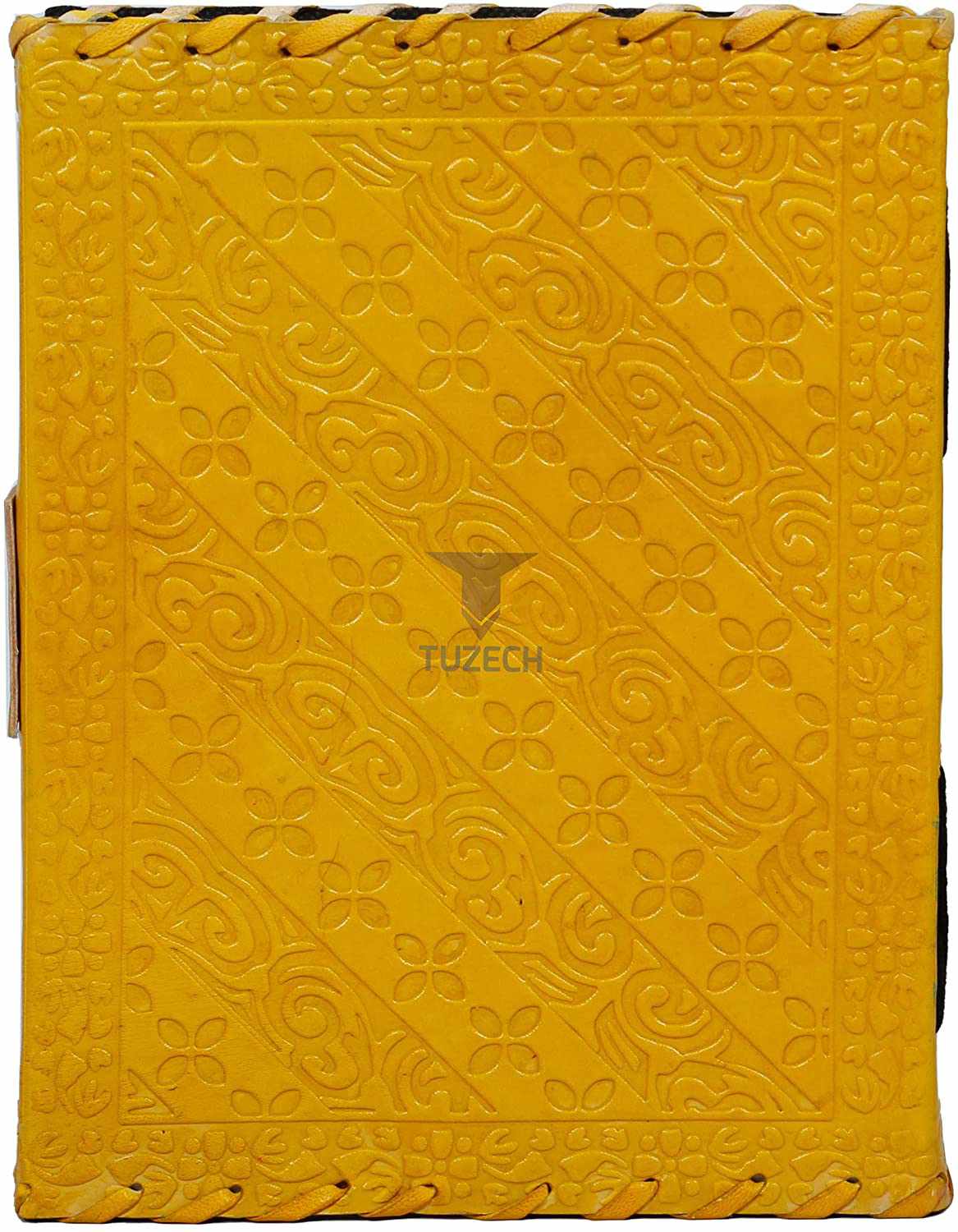 Tuzech Leather - Wholesale Journal/Diary - TUZECH Handmade Office Home Daily Use, Poem Writing Beautiful Pure Leather Luck Stone Bound Journal/Diary with C-Lock for Men and Women 8 Inches13