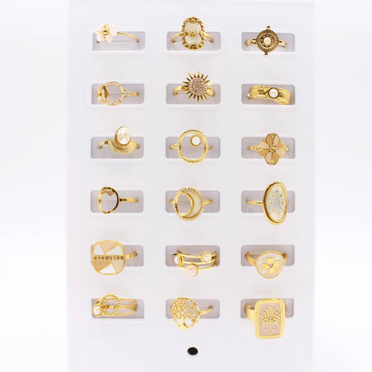 Reference Mode – Engroshandel Smykkesæt – Sæt med 18 justerbare ringe i rustfrit stål15