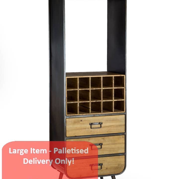 Camden Metal And Wood Bar Unit for wholesale by McGowan & Rutherford Ltd