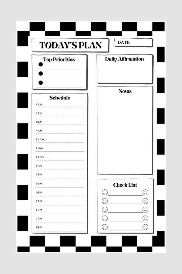 1st Allie - Wholesale Planner - DAILY NOTEPAD SCHEDULE PLANNER2