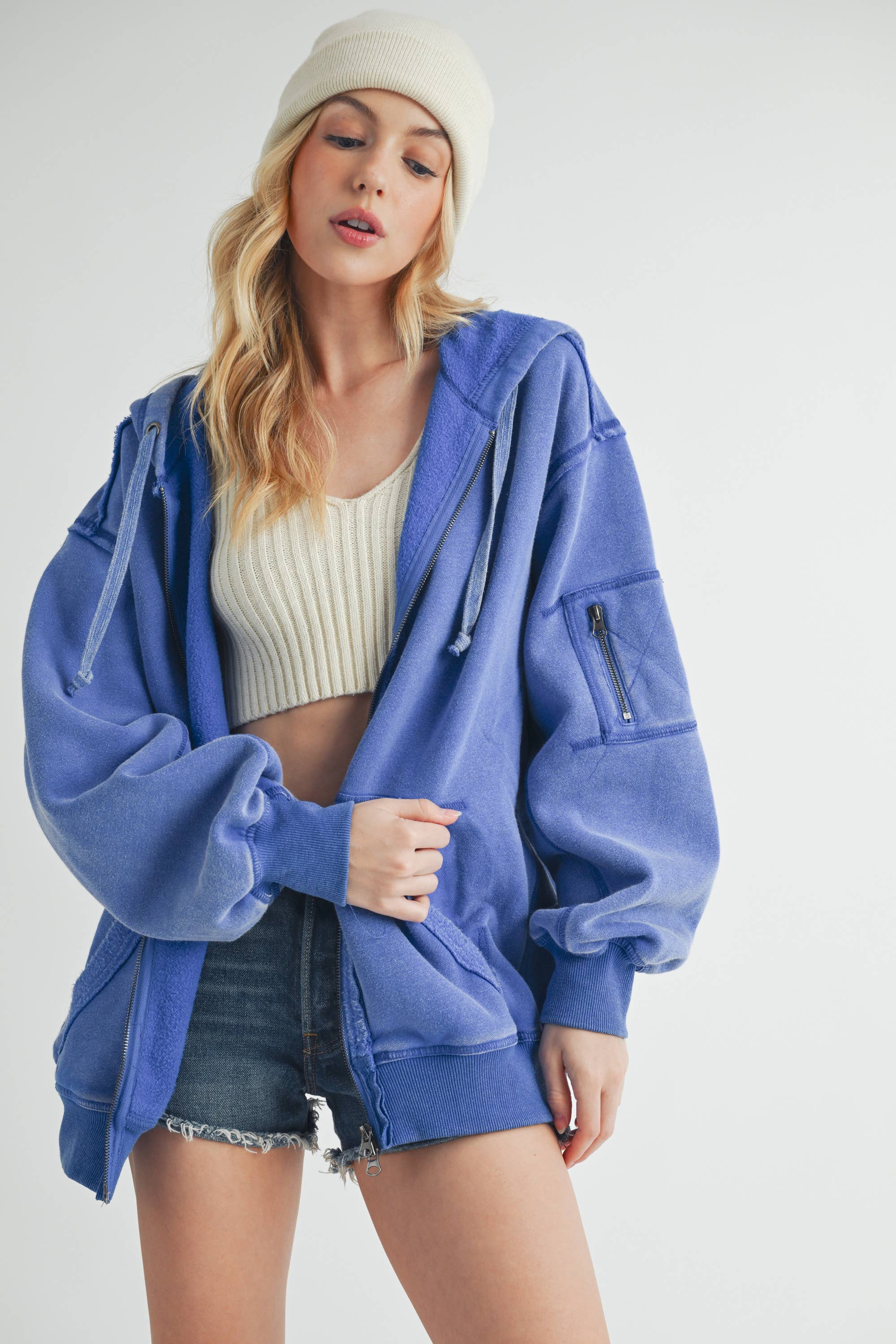 AEMI + CO - Vente Veste – femme - Veste à capuche Fiori 5131EK 27