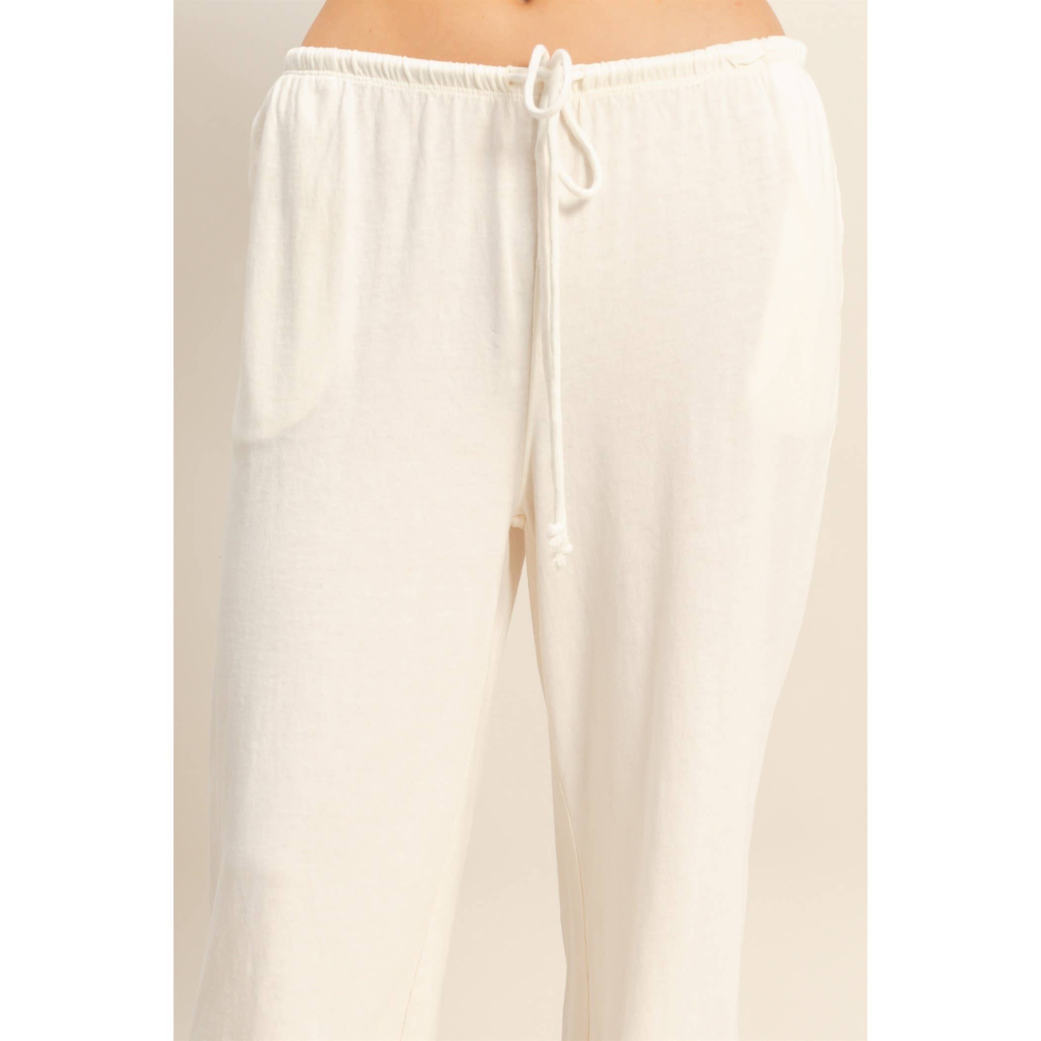 Double Zero - Vendita all'ingrosso Pantaloni sportivi/da jogging loungewear - Donna - Pantaloni rilassati a vita con coulisse lavati con minerali34