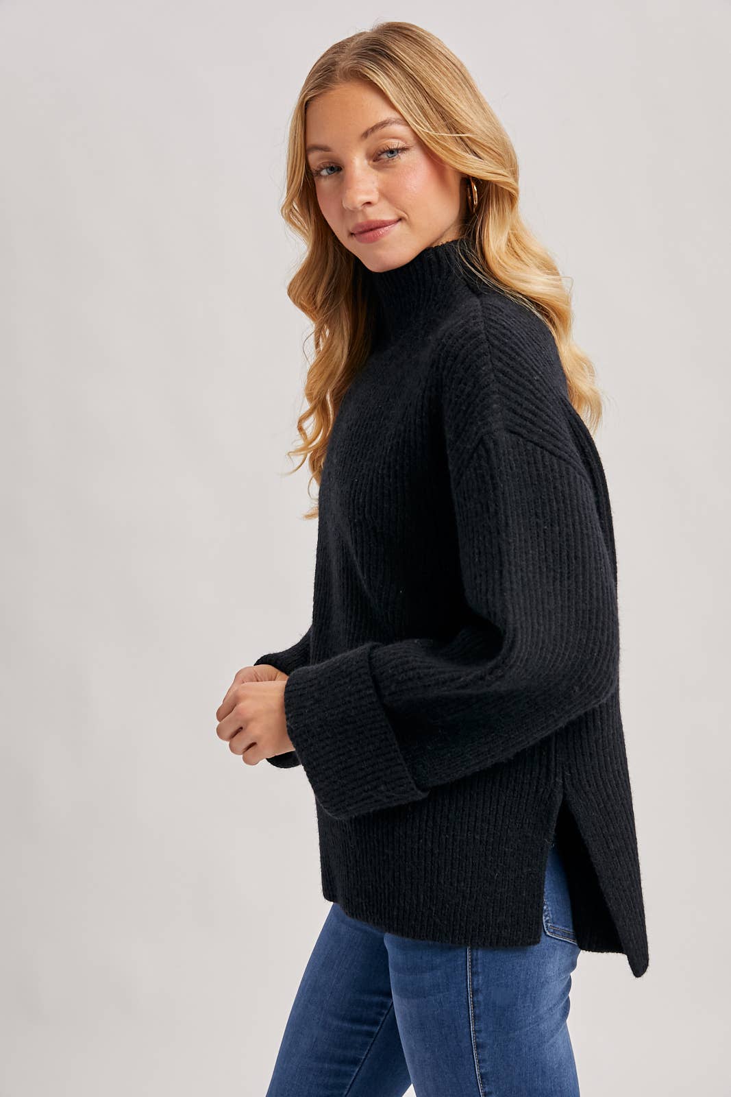 Bluivy - Wholesale Knit Sweater - Women's - FUNNEL NECK OVERSIZED PULLOVER10