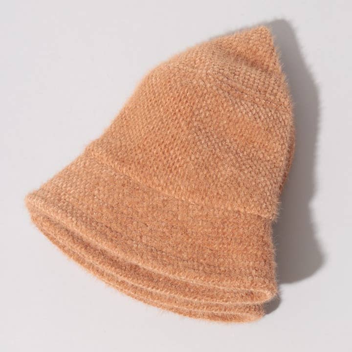 Fashion City – wholesale Bucket hat – Women's – Super Soft Feather Yarn Bucket Hat8