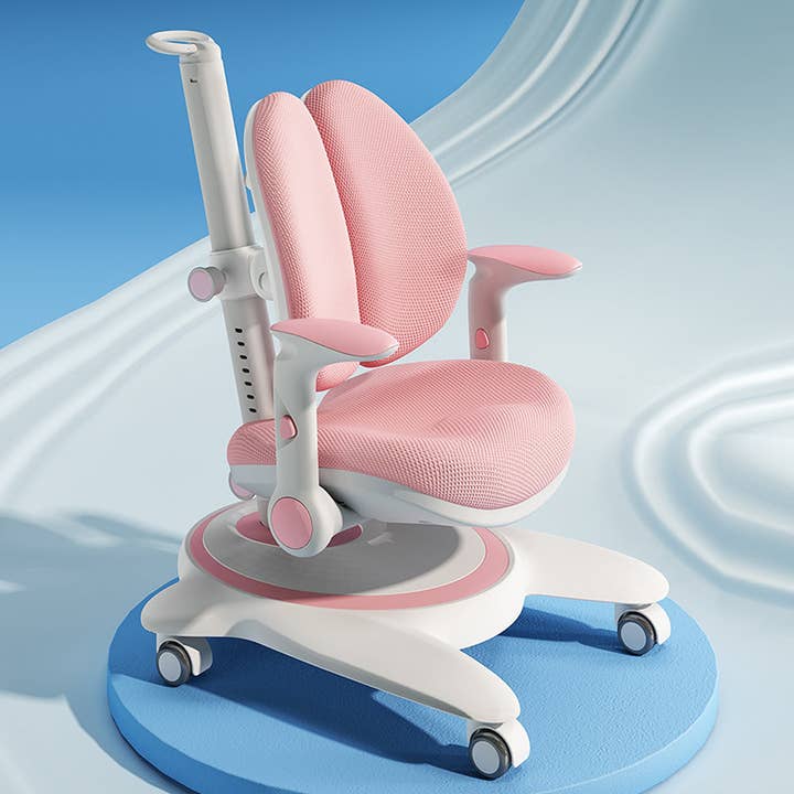 Chaise d'étude pour enfants avec freins automatiques et roulettes réglables en hauteur et siège pour la vente par YAYATOPIA