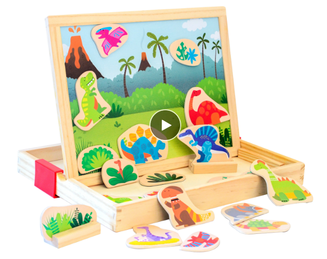 ACOOL TOY - Wholesale Wood Toy - Kids - AC7216 / AC7218 Magnetic Box - Open Case1