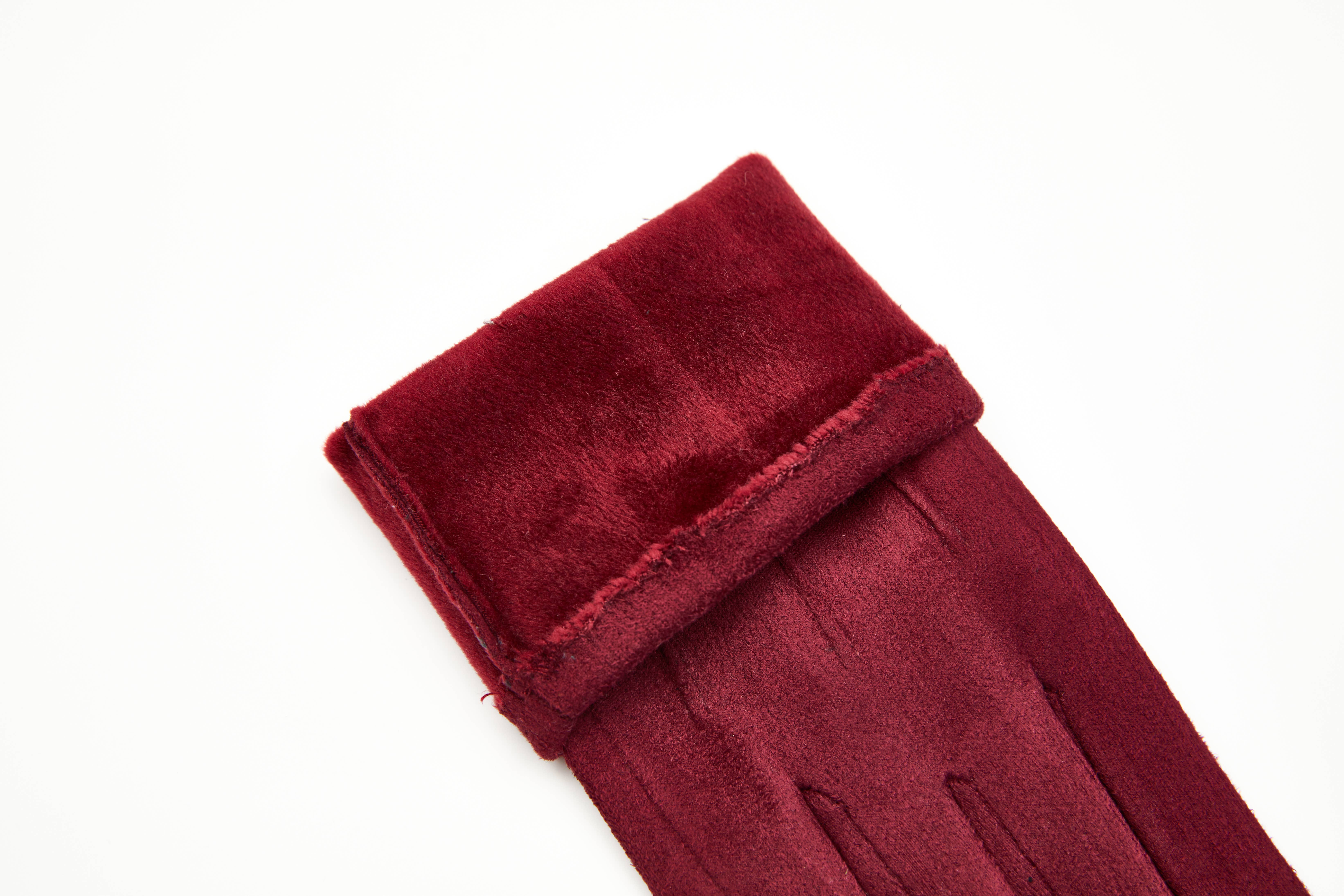 Aavion – wholesale Gloves – Women's – Women's Touchscreen Faux Suede Gloves – Classic Solid Color9