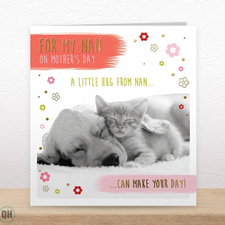 Little Hug From Nan Mother's Day Card for wholesale by Quitting Hollywood