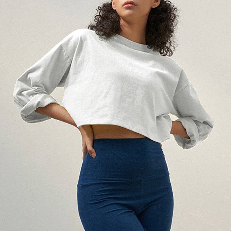 Sheer Trend - Wholesale Athletic Top - Women's - Cotton Round Neck Short Sleeve Women's Sports T-Shirt7