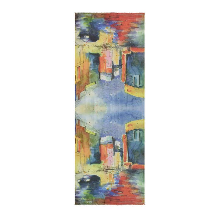 Wilmington City Scene Modal Sjaal voor wholesale door Dupatta Designs