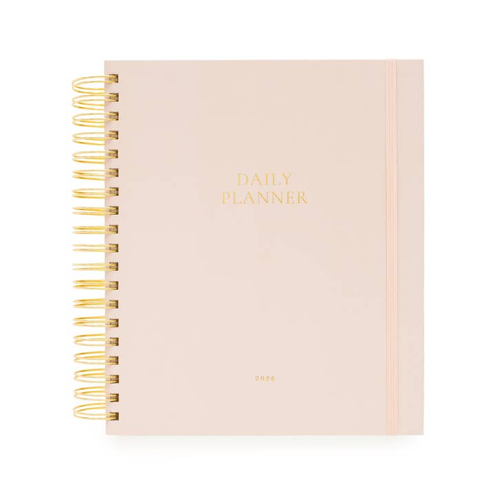 Agenda Spirale Quotidienne Blush 2026 pour la vente par Sugar Paper