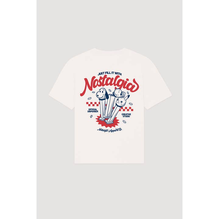 Fill it with Nostalgia | OffWhite Tee and other Purchase Wholesale high quality t shirts. Free Returns & Net 60 Terms on Faire trending on Faire.