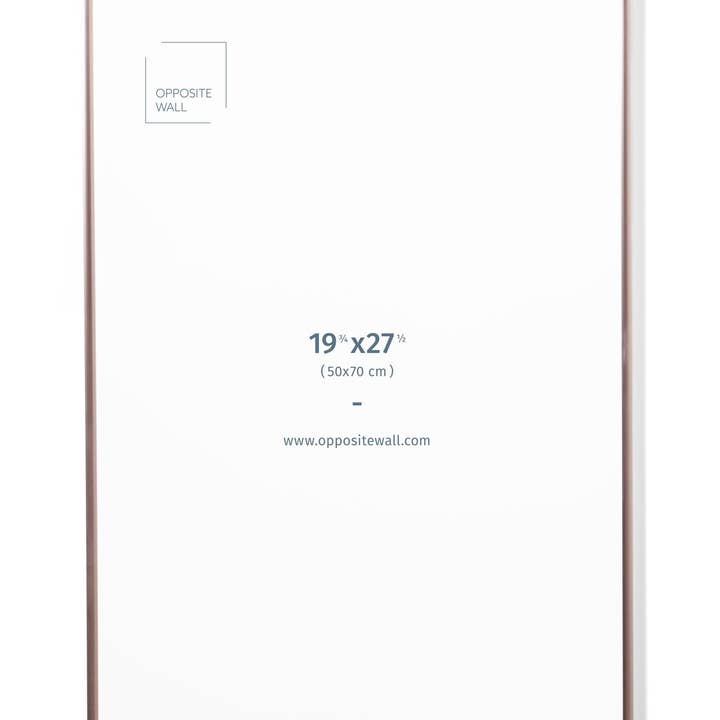 Opposite Wall - Wholesale Picture Frame - Rose Gold Metal Frame, 19¾x27½ in | 50x70 cm