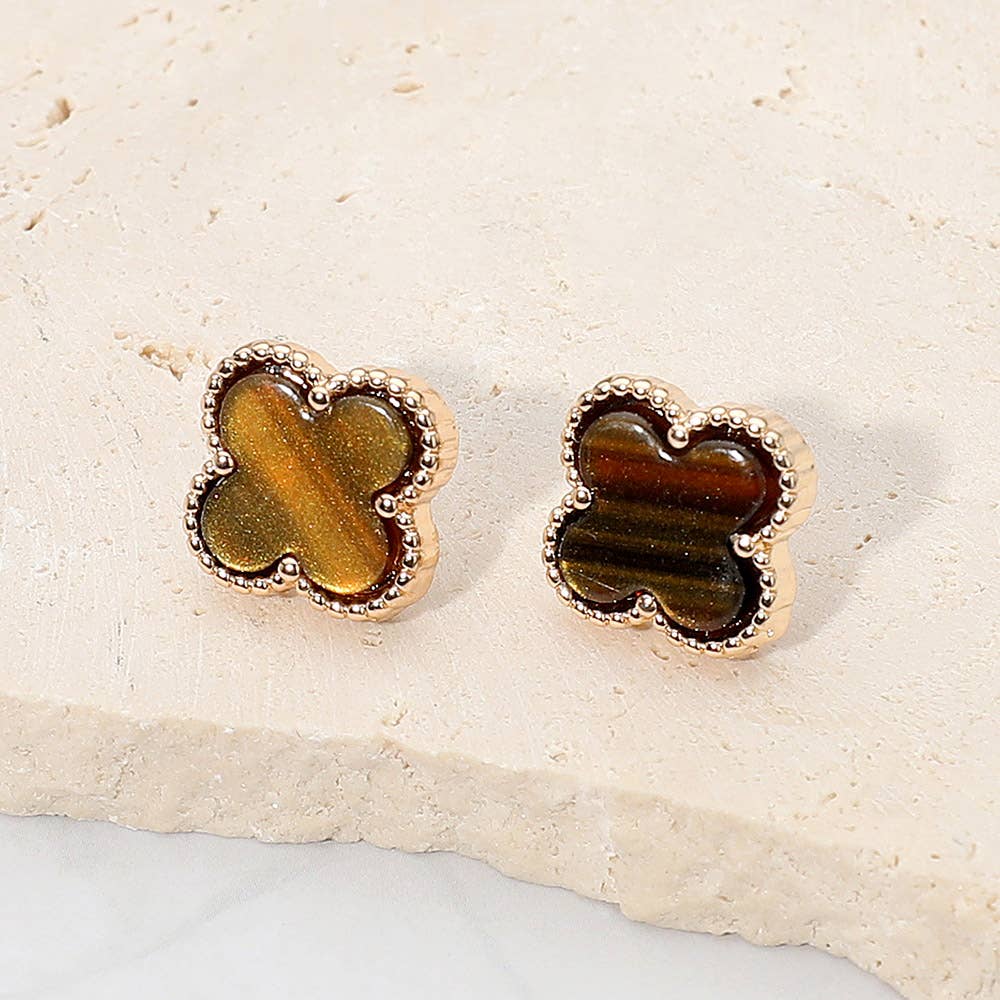 Sensibling Corp. - Wholesale Stud/Post Earrings - Quatrefoil Stud Earrings1