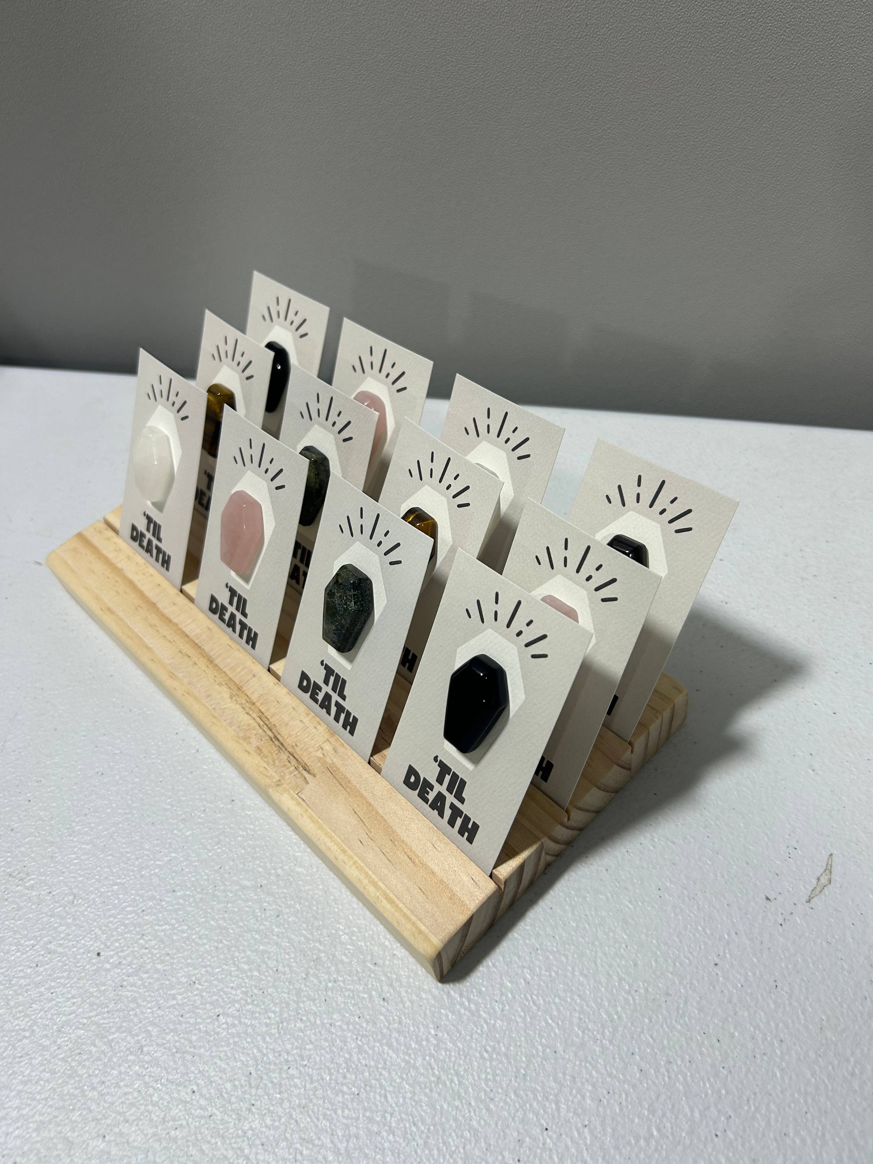 Pebble House – Engroshandel Spirituelle sten og krystaller – "Til Death" Kiste Mini Krystalkort - Krystaller & Sten5