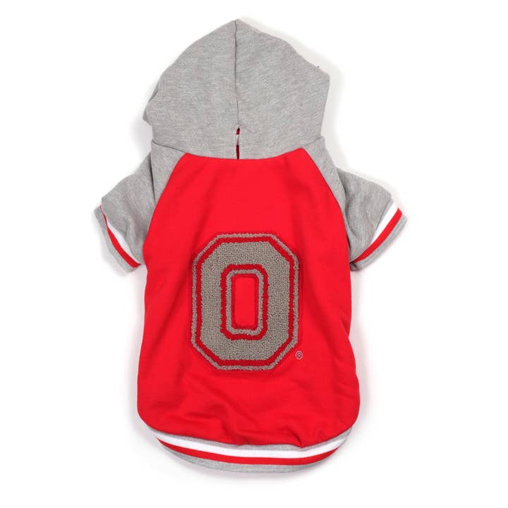 Scarlet Gray Ohio State Varsity Jacket for wholesale on Faire
