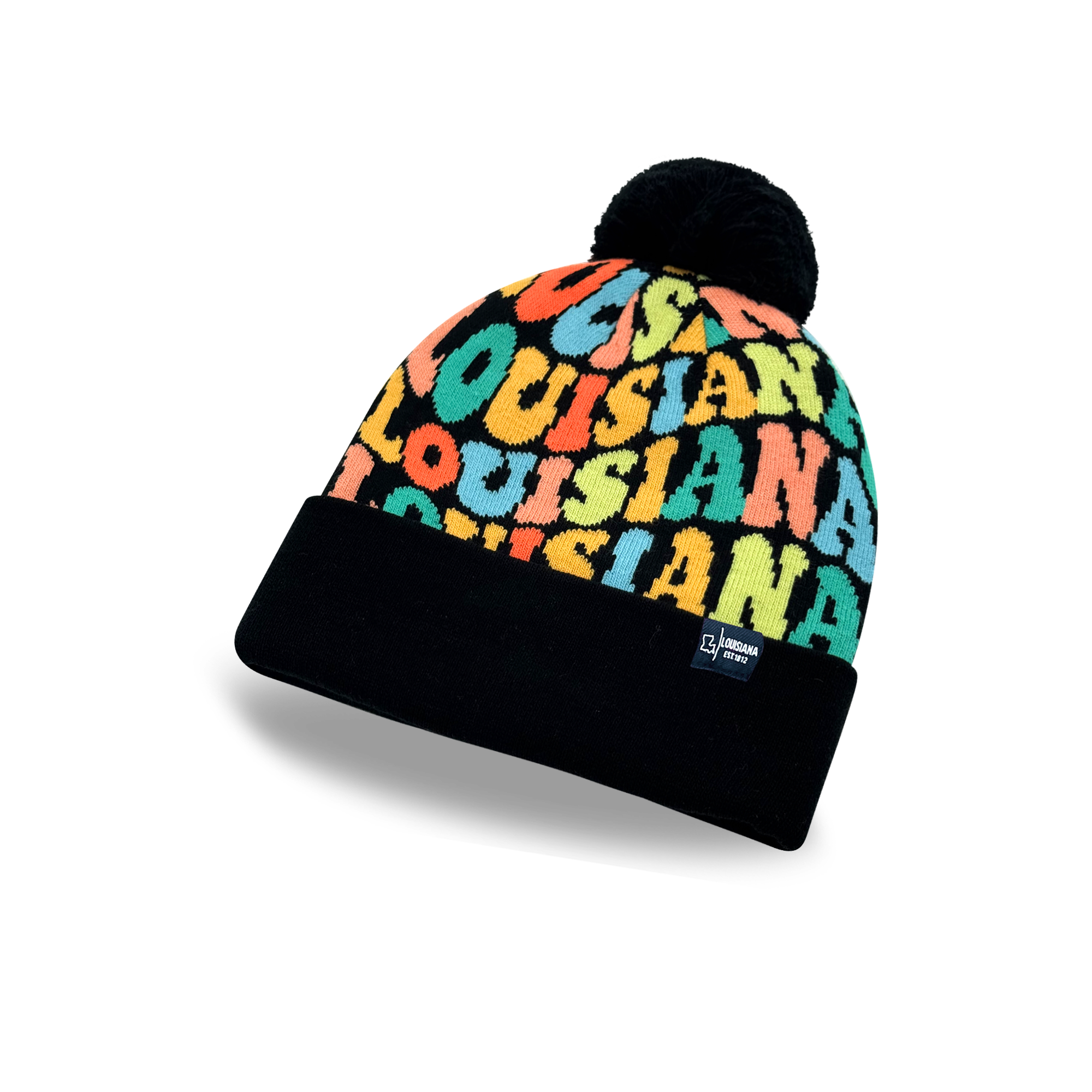 Northern Icons Creations INC - Wholesale Beanie - Unisex - LOUISIANA Colorful Pom Pom Beanie - Warm Knitted Winter Hat2