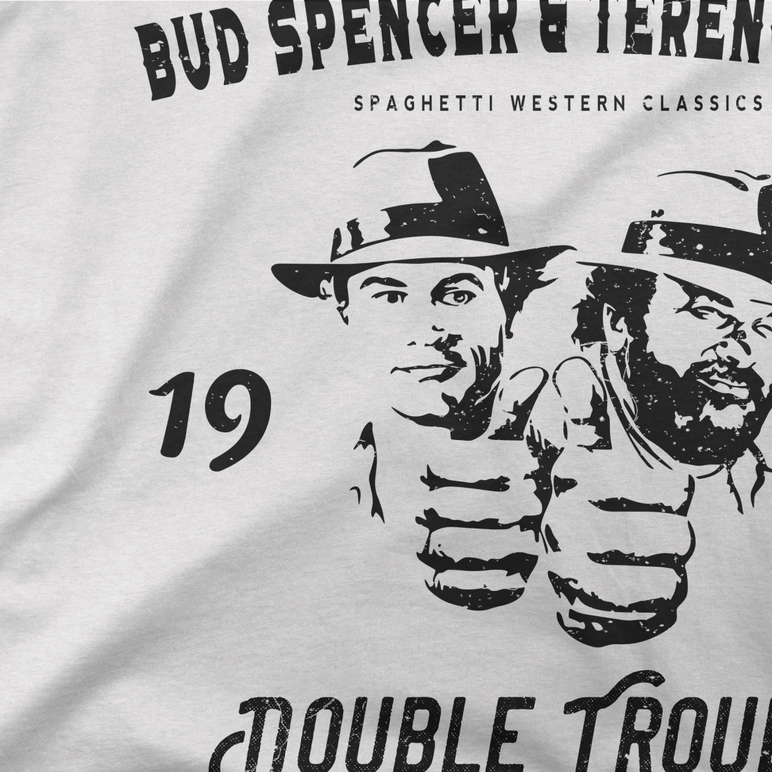 Art-O-Rama Shop - Wholesale Screen Printed T-Shirt - Unisex - Bud Spencer & Terence Hill Double Trouble T-Shirt1