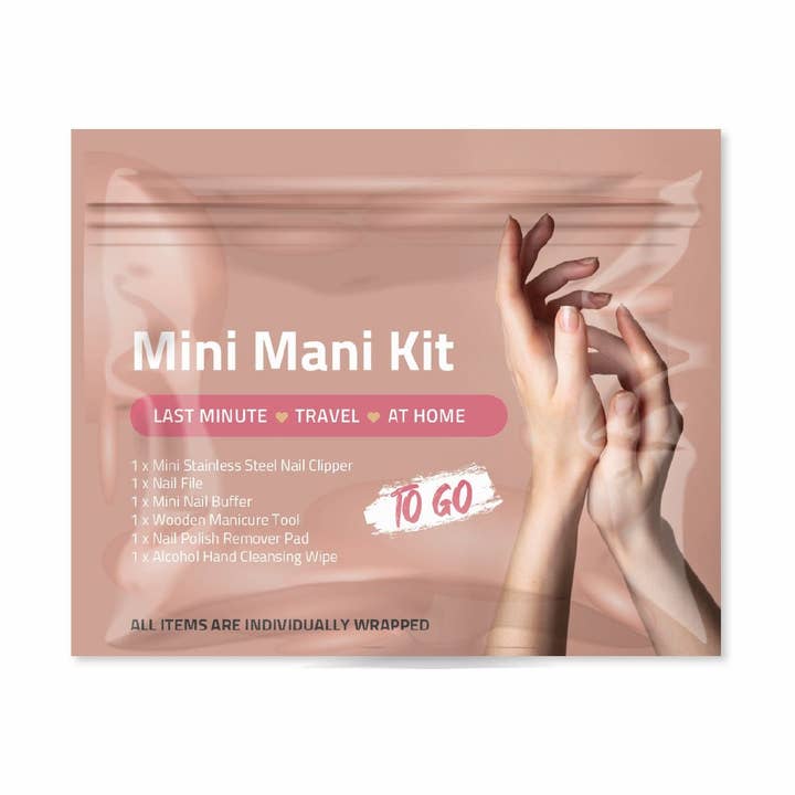 Perzik Mini Manicure Sets voor wholesale door Kit U Safe