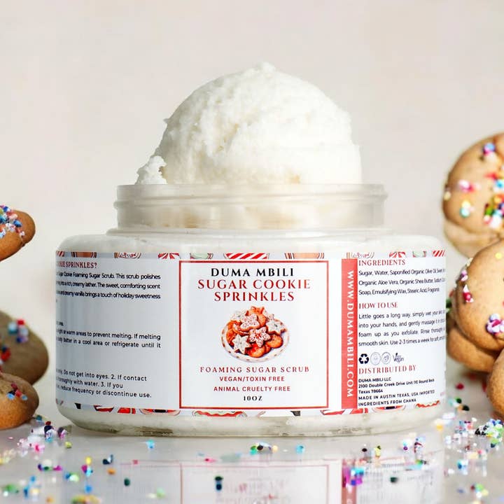 Sugar Cookie Sprinkles Foaming Sugar Scrub for wholesale by Duma Mbili
