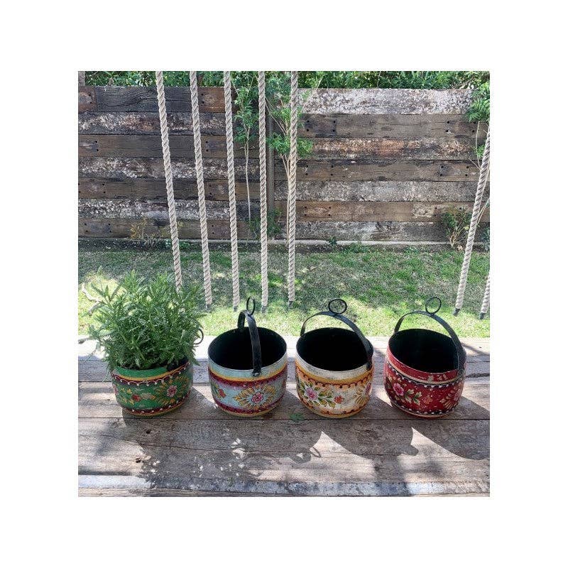 Paloma Black (Casa Natura Design, S.L.) - Wholesale Plant Pot - Traditional Hand Painted Metal Cooking Pot Ideal For Plant1