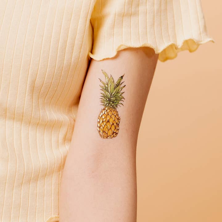 PAPERSELF - Wholesale Temporary Tattoo - Pineapples Temporary Tattoos Stickers2
