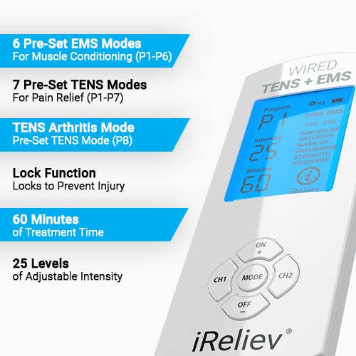 iReliev – wholesale Body massager – Premium TENS + EMS Pain Relief & Recovery3