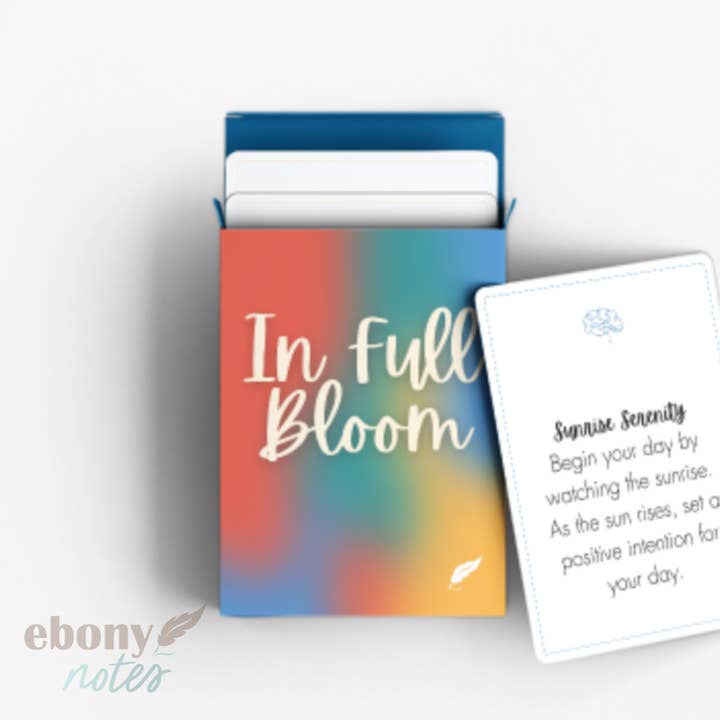Ebony Notes Company - Wholesale Tarot Cards - In Full Bloom Card Deck | Cultivate Positivity and Personal Growth