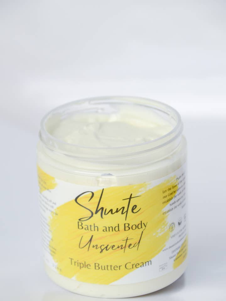 Triple Butter Body Cream LARGE 8 OZ JAR for wholesale by Shunte Bath and Body