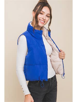 42POPS - Wholesale Outerwear Vest - Women's - '._ Reversible Puffer Vest12
